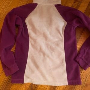 Purple/Magenta and Lavender Columbia Fleece Zip-Up Jacket